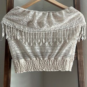 Boho sleeveless crop top